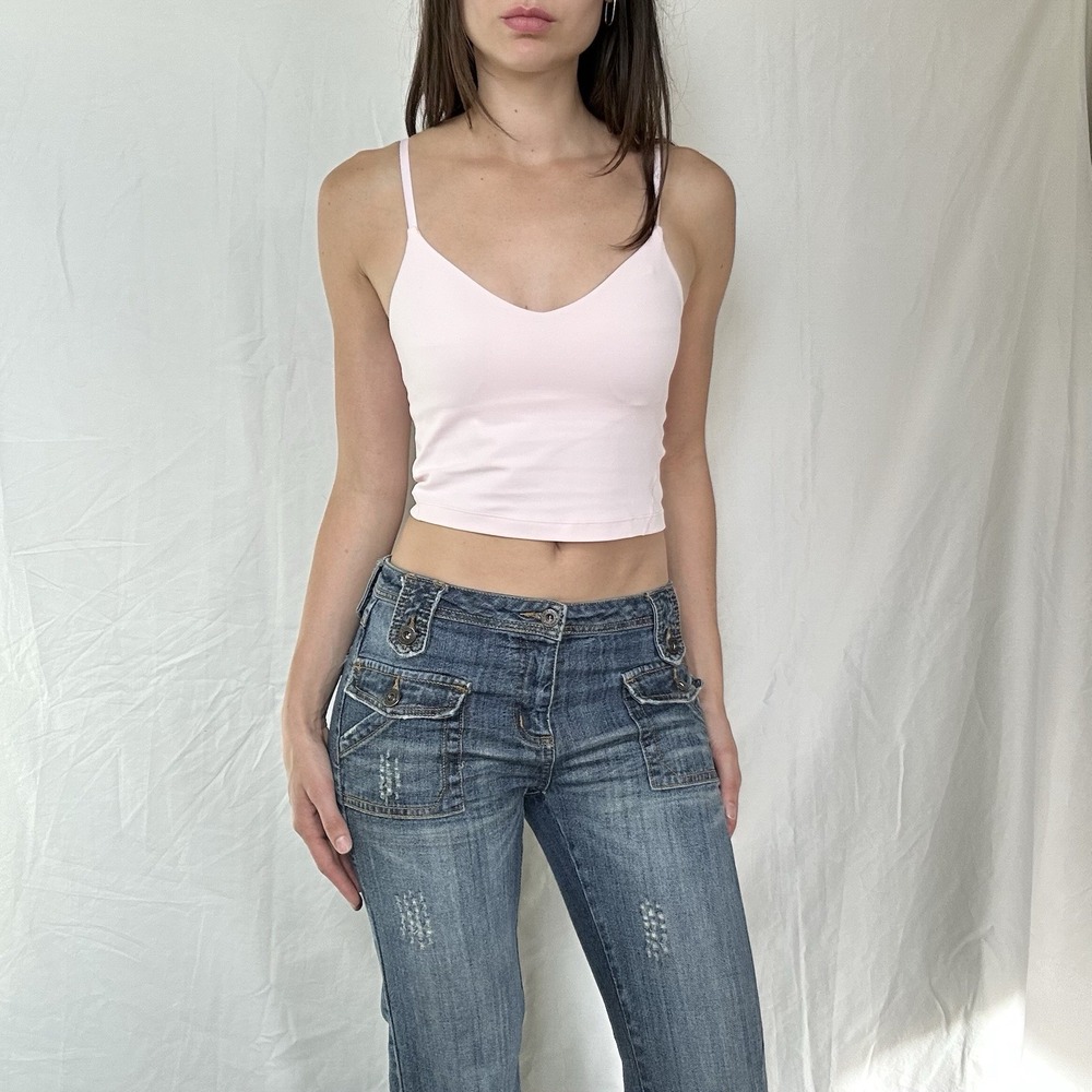 Lululemon Align Cropped Cami Baby Pink Athleisure Pilates